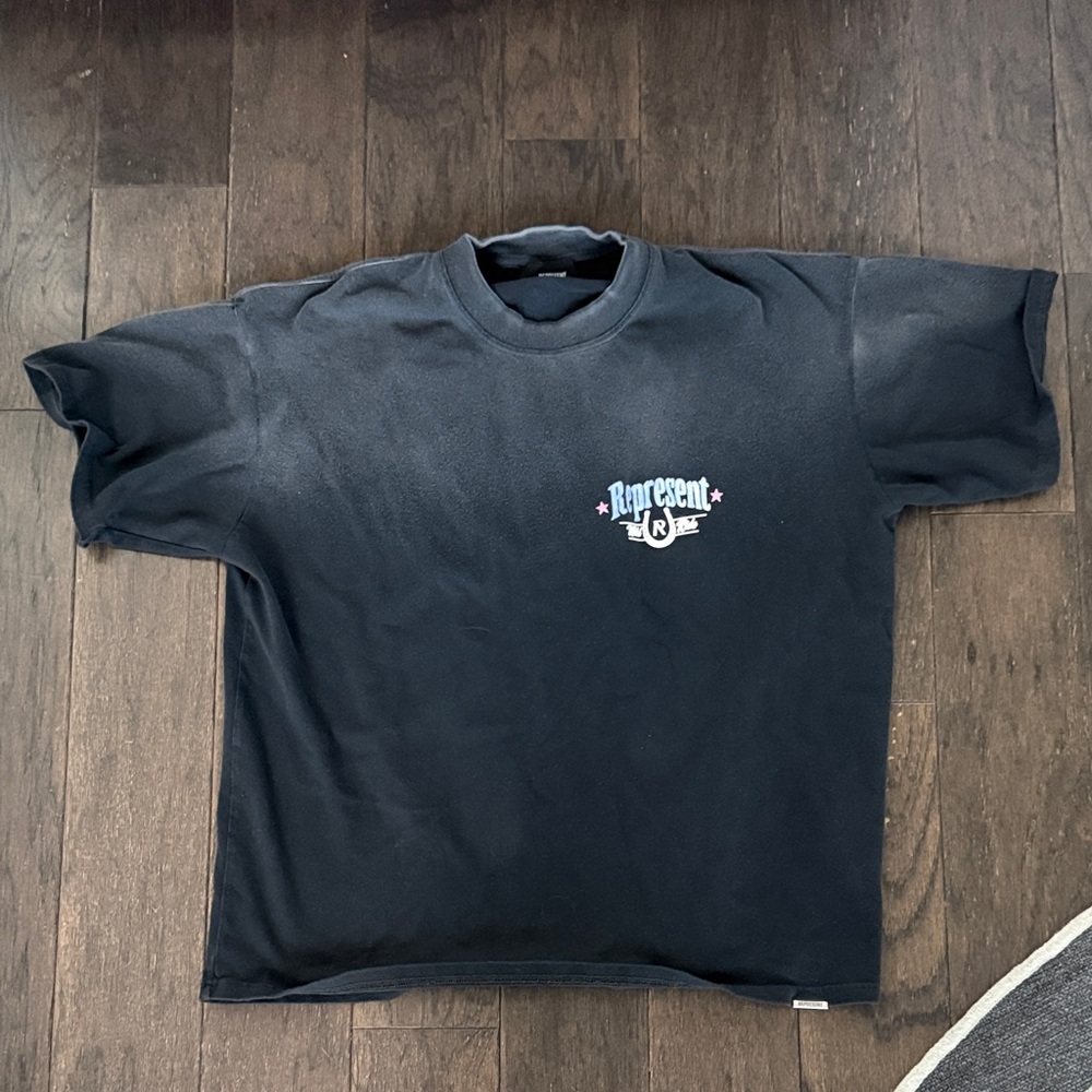Represent Black Short Sleeve Graphic Tee